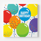 Balloon Celebration "Happy Birthday" Luncheon Napkins, 125-Pack